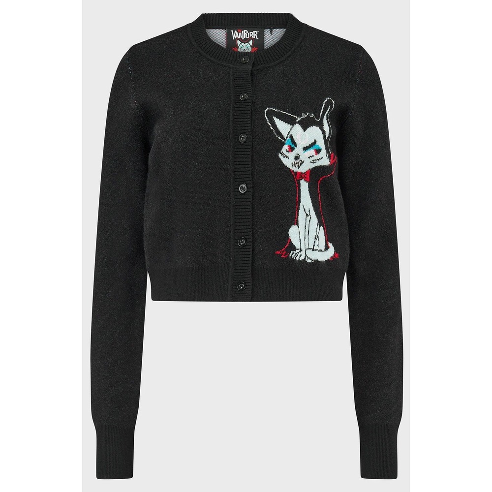 Killstar Vampurr do not touch me cardigan black cropped